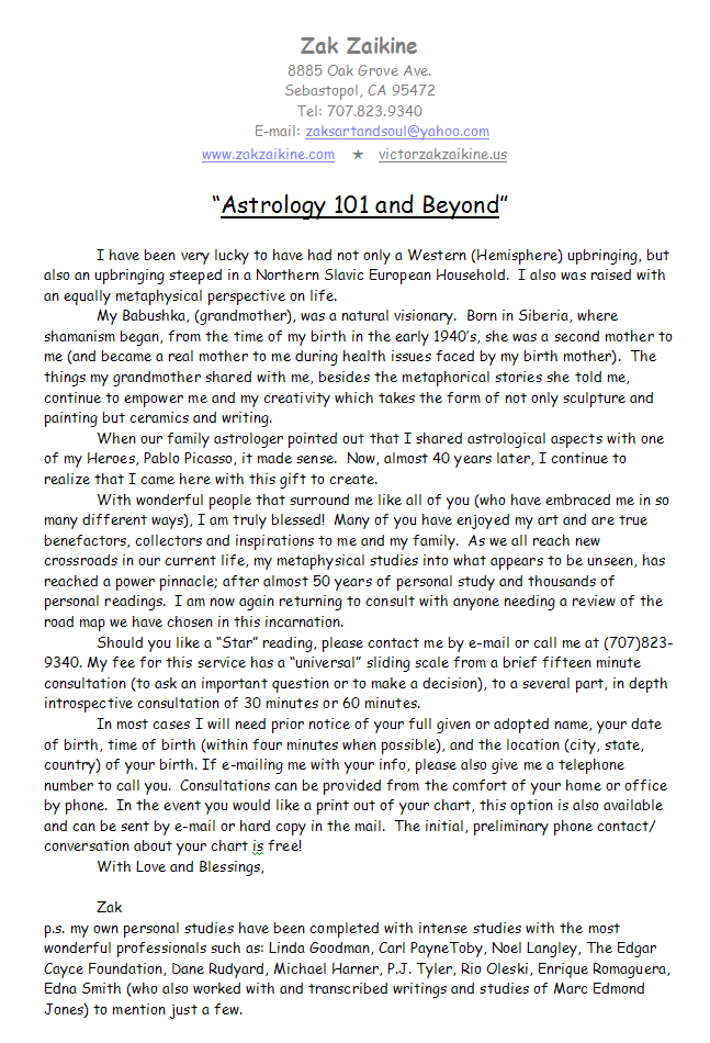 Astrology 101 and Beyond