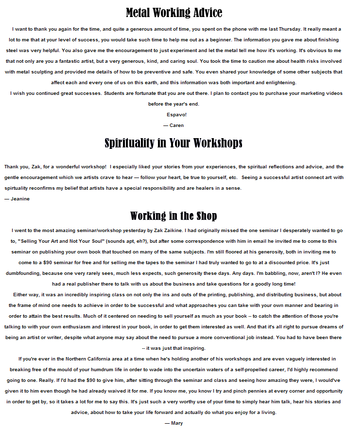 In the Words of Others